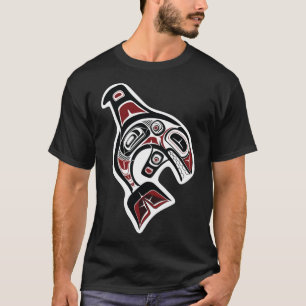 Camiseta forma nativa americana do noroeste do Pacífico Orc