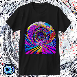 Camiseta Forma Psicodélica No Vórtex