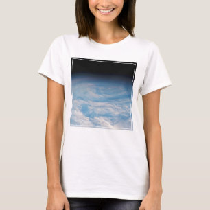 Camiseta Formação Circular De Nuvens Sobre O Oceano Pacífic