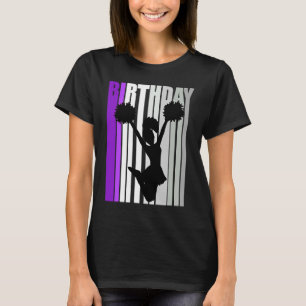 Camiseta Formação Colorida de Aniversário Púrpura