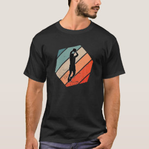 Camiseta Formação em Vintagem de Basball Motif Retro Basbol