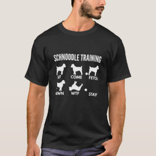Camiseta Formação Schnoodle Para Proprietários De Schnoodle