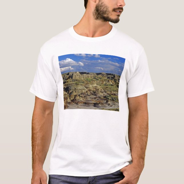 Camiseta Formações de Badlands no Parque Provincial dos Din (Frente)