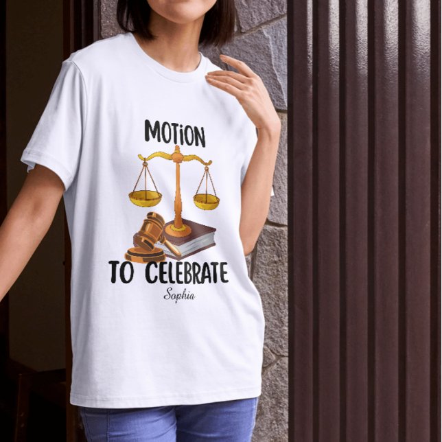 Camiseta Formado em direito engraçado personalizado (Criador carregado)