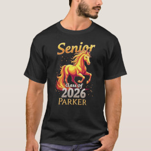 Camiseta Formado na Turma de 2026 Cavalo de Fogo Personaliz