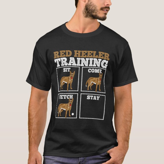 Camiseta Formador de Cachorros de Heeler Vermelho (Frente)