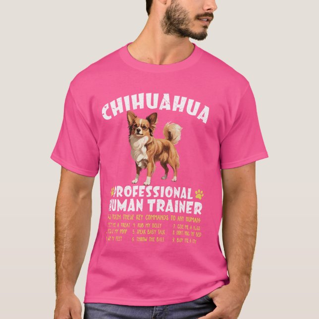 Camiseta Formador Humano Profissional de longa data Chihuah (Frente)