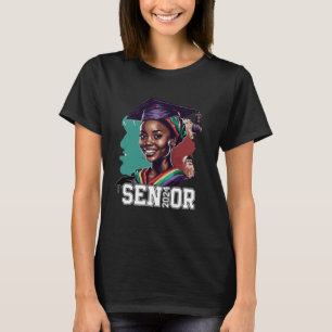 Camiseta Formanda 2024 Garota Preta Graduação Turma de 2024