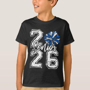 Camiseta Formanda de 2026 Cheer Senior 2026 Pom Pom Azul Ch