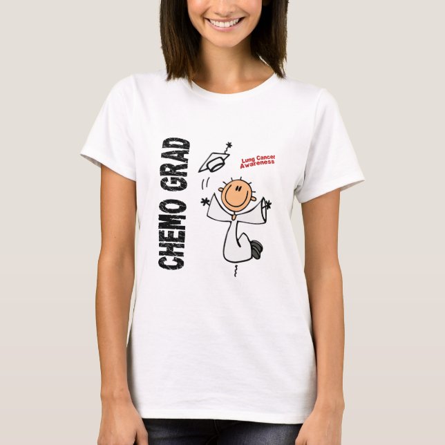 Camiseta FORMANDO 1 do câncer pulmonar CHEMO (Frente)