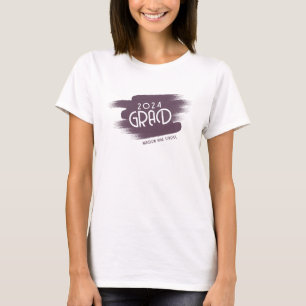 Camiseta Formando 2026 Traços de Pincel Roxo Escuro