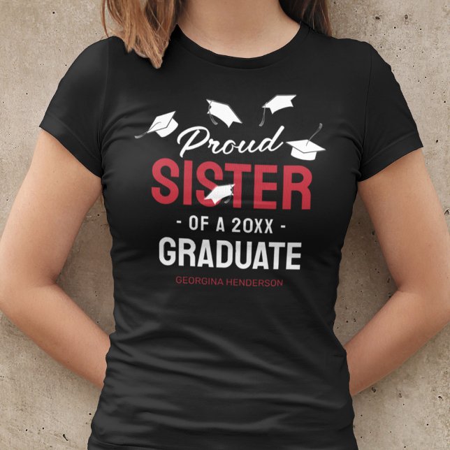 Camiseta Formando Black Red Proud Sister 2025 (Criador carregado)