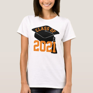Camiseta Formando Boné Laranja Classe de 2021