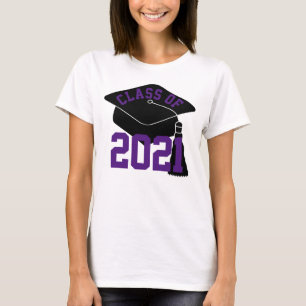 Camiseta Formando Boné Roxo Classe de 2021
