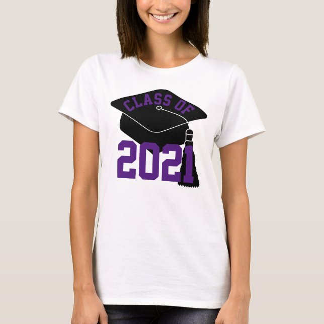 Camiseta Formando Boné Roxo Classe de 2024 (Frente)
