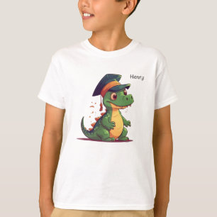 Camiseta Formando Bonito do Jardim de Infância Dinossauro P