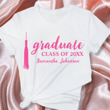 Formando Cor-de-Rosa Personalizado para Graduação 