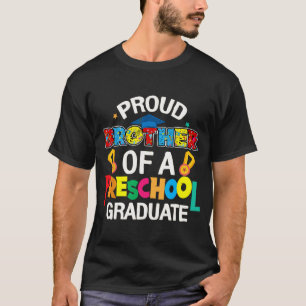 Camiseta Formando Da Pré-Escola Irmão No Último Dia Da Famí