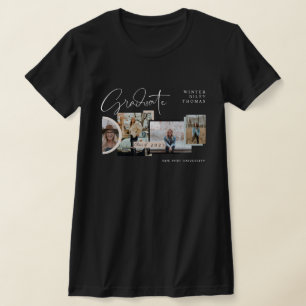 Camiseta Formando de Colagem de Fotografias com Graduação M