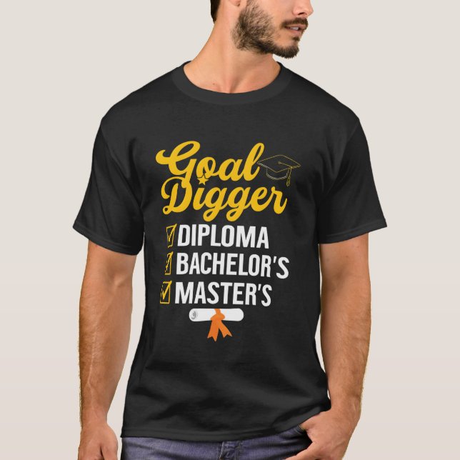 Camiseta Formando de diploma de solteiros e mestrados Bache (Frente)