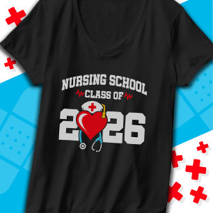 Camiseta Formando de Enfermagem na Escola 2026 Formatação d