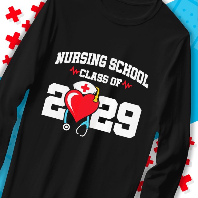 Camiseta Formando de Enfermagem na Escola 2029 Formatação d (Criador carregado)