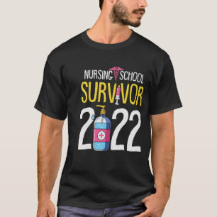 Camiseta Formando de Enfermeiro de Sobrevivência da Escola 