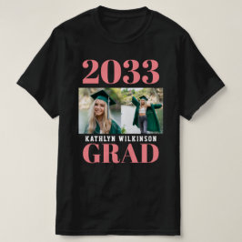 Camiseta FORMANDO de Foto Simples de Script 2 Moderno Rosa 