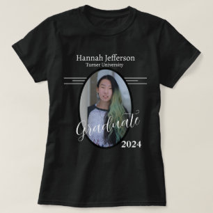 Camiseta Formando de Fotografia Branco e Preto Moderno