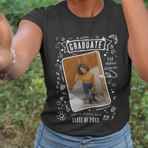 Camiseta Formando de Fotografia de Discagem Moderna