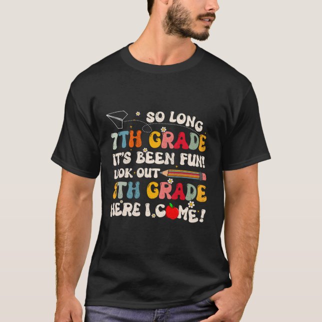 Camiseta Formando De Grau 8º, 7 Longa No Último Dia De S (Frente)