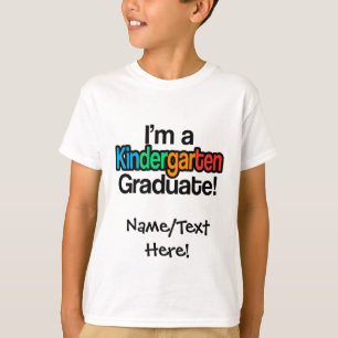 Camiseta Formando de jardim de infância para crianças color