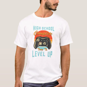 Camiseta Formando De Jogo De Vídeo Completo Do Segundo grau