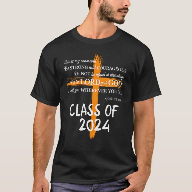 Camiseta Formando de Mais velho de Graduação Cristã (Frente)