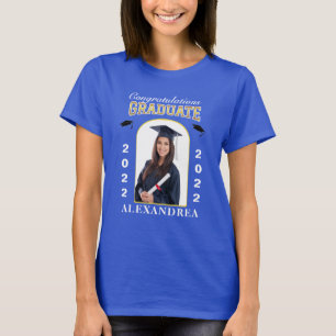 Camiseta Formando de Parabéns de Graduação de Fotos Pers