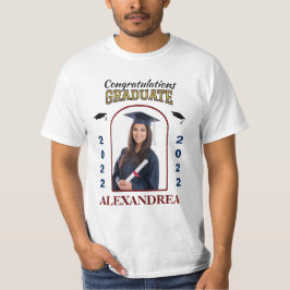 Camiseta Formando de Parabéns de Graduação de Fotos Persona