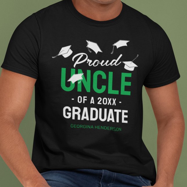 Camiseta Formando do Tio 2025 Preto Verde Orgulhoso (Criador carregado)