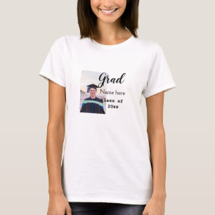 Camiseta formando foto felicitações adicione seu nome moder