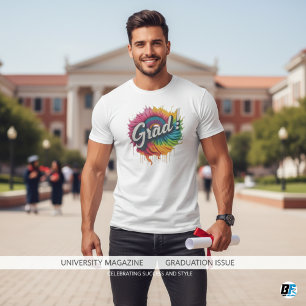 Camiseta Formando Graduação de Tendência Moderna Personaliz