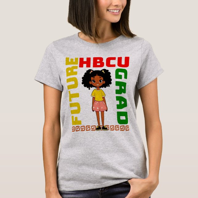 Camiseta Formando HBCU Historicamente Black College Girl (Frente)