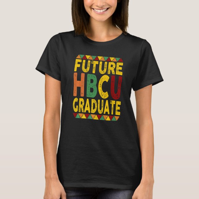 Camiseta Formando histórico da HBCU Alum da Faculdade Negra (Frente)
