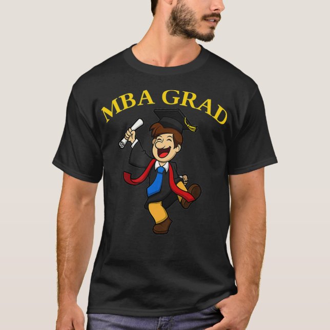 Camiseta Formando MBA para Mestrados Formandos de nível de  (Frente)