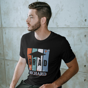 Camiseta Formando nostálgico do boné de formatura retrorref