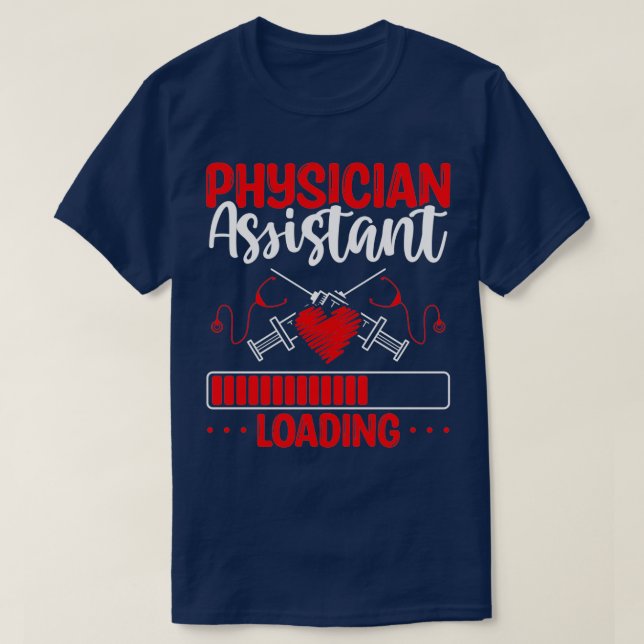 Camiseta Formando PA de Graduação Escolar PA Assistente Méd (Frente do Design)