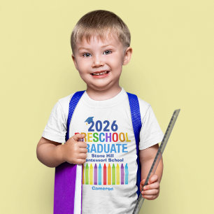 Camiseta Formando Pré-Escolar 2026 Fofo Personalizável