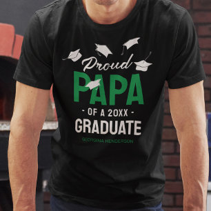 Camiseta Formando Preto Verde Orgulhoso Papa 2025