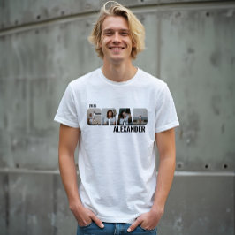 Camiseta FORMANDO Tipo Negrito Formando Quatro Fotografias 