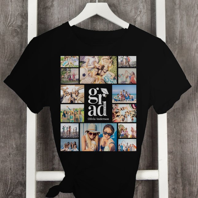 Camiseta Formando Várias Memórias de Colagem de Fotos (Criador carregado)