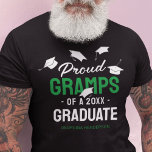 Camiseta Formando Verde Negro Grampo Ortopolho 2025<br><div class="desc">Comportando-se com orgulho do sucesso das suas conquistas de netos! Mostre a eles o quanto você está orgulhoso com essas t-shirts de comemoração negra com bonés em cartaz, o texto "grampos orgulhosos de um formando de 2025", o nome do formando e a cor verde para representar suas cores escolares ou...</div>
