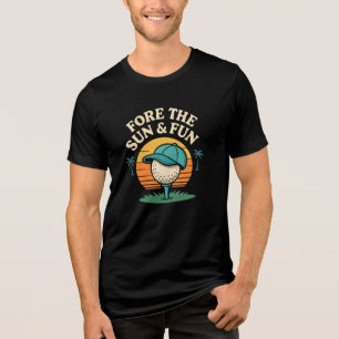 Camiseta Formar o Sol e Divertir o Boné Legal de Golfe